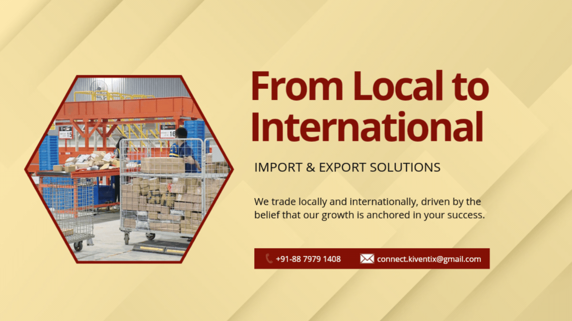 From local to international, import and export trade